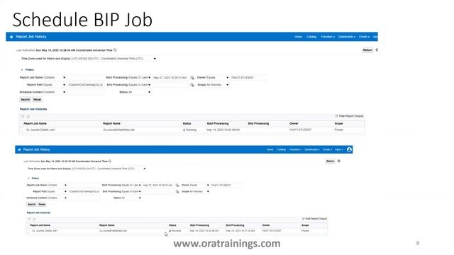 How to schedule long running BIP report смотреть онлайн