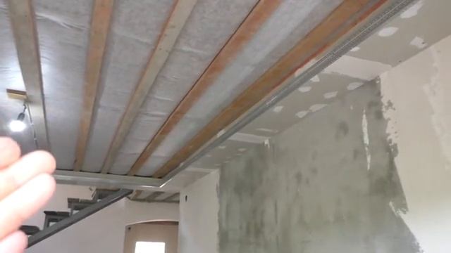 Короб с гипсокартона с нишей под диодную подсветку. Занимаемся потолками 22 серия. смотреть онлайн
