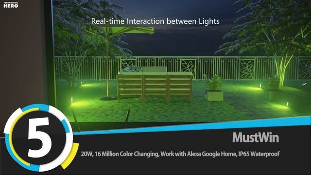 Top 10: Best RGB LED Flood Lights Of 2022 / Outdoor Color Changing LED Floodlight