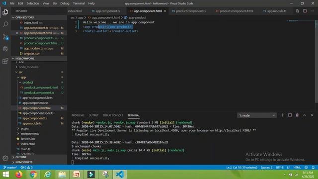 10.Create component manually in Angular смотреть онлайн