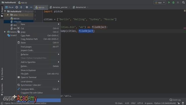 Python Dersleri: 30 - BINARY DOSYALAR смотреть онлайн