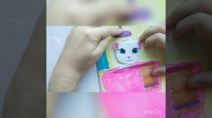 Бумажная кошка Анжела и ее домик-альбом