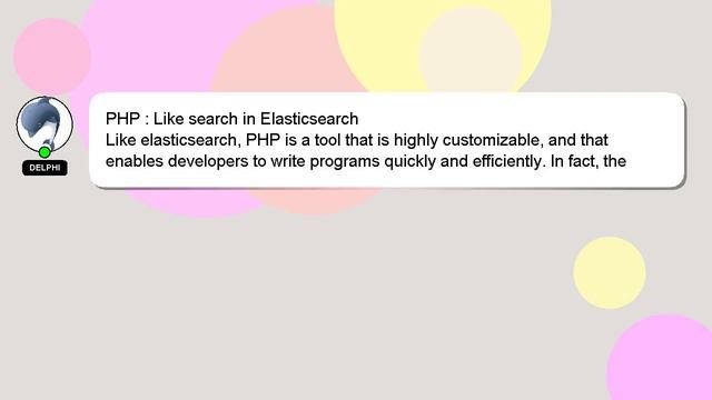 PHP : Like search in Elasticsearch смотреть онлайн