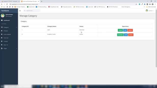 Create eCommerce Website in Php | Crud Operations in Category | Part-03 смотреть онлайн