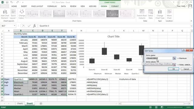 Unit 1C - Excel 2013 Box Plot_Stock Chart Lecture смотреть онлайн