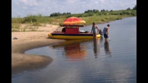 Самодельный надувной катамаран. Испытания