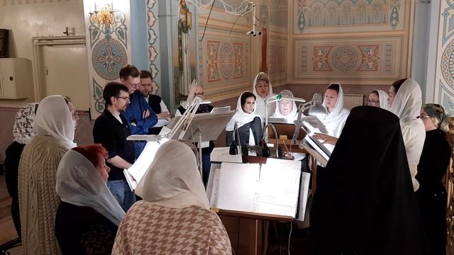По входе "Ис полла...", тропарь праздника, «Елицы во Христа крестистеся». Регент Екатерина Артюхова смотреть онлайн