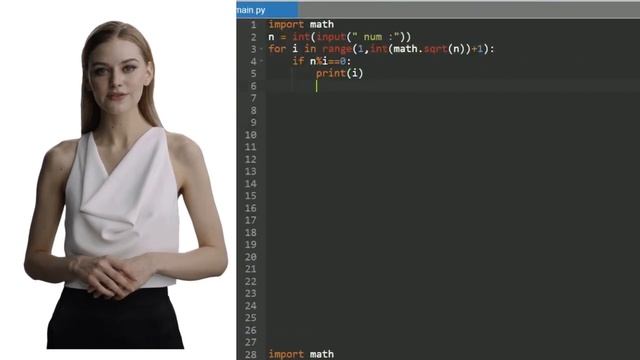 Finding the divisor of a number in PYTHON in more efficient way. смотреть онлайн