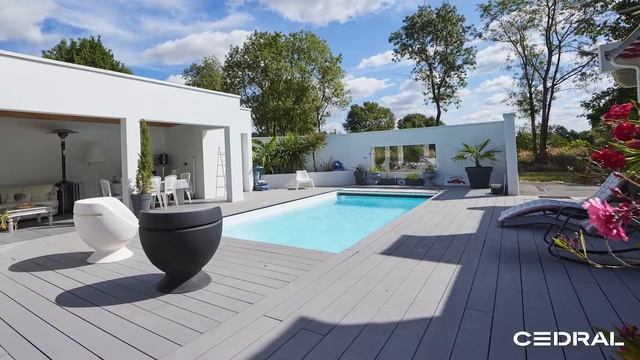 Inspiration Cedral Terrasse : Un contour de piscine en fibres-ciment élégant смотреть онлайн