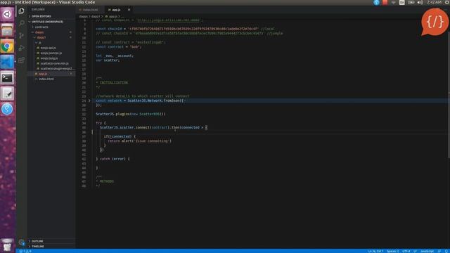 Connecting Scatter Wallet With EOS DApp Development | Decentralized App | EOS DApp Tutorial 4 смотреть онлайн