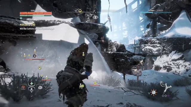 Kill a Corruptor & Deathbringer at Maker’s End Main Mission - Horizon Zero Dawn Gameplay смотреть онлайн