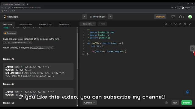 EN) Leetcode 1470. Shuffle the Array смотреть онлайн