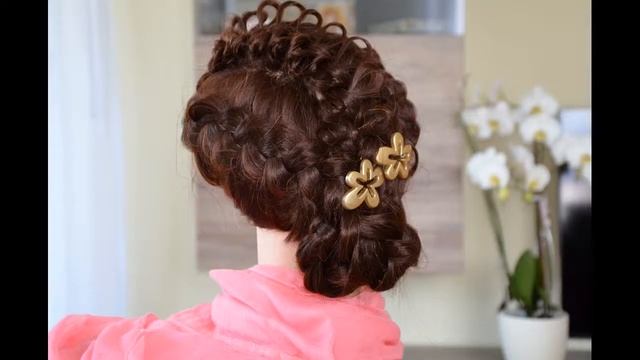 Причёски из кос. Frauen Frisuren Zöpfe Haarpracht,Woman Hairstyle Mode