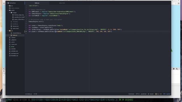 Tutorial 18 Part 4 : Getting started with famous-engine : Animating a node смотреть онлайн