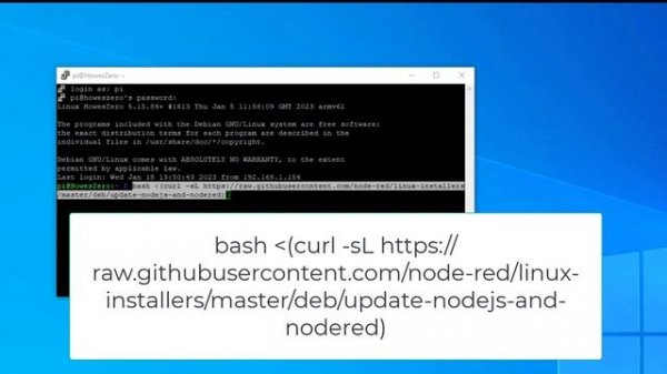 Installing Node Red on Raspberry PI Zero W (32Bit)