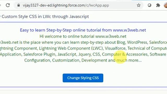 How to add custom style css and change the text color & text size in lightning web component – LWC смотреть онлайн