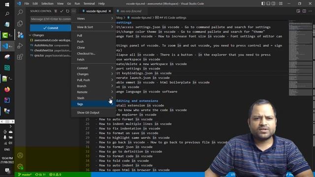 How to create a new branch in git repo in vscode смотреть онлайн