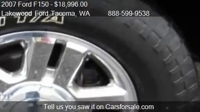 2007 Ford F150 4WD SuperCrew 139 XLT - for sale in Tacoma, W смотреть онлайн
