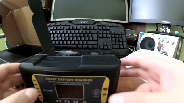 Зарядник для всех видов аккумуляторов lifepo4 lithium 12v(10А)/24v(5A) Умная 7 ступенчатая зарядка смотреть онлайн