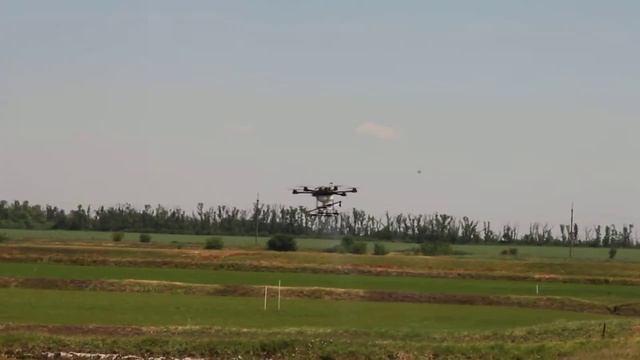 Коптер-опрыскиватель "ОСА". Обработка рисовых полей от сорной растительности. смотреть онлайн