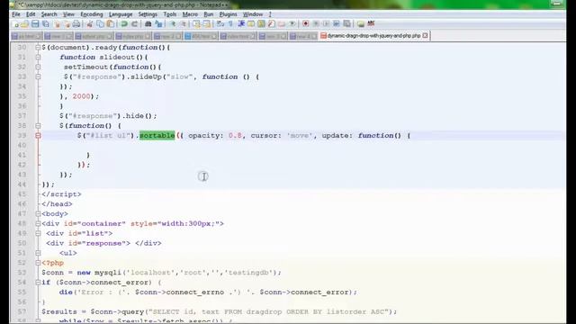 Dynamic Drag Drop With jQuery ui,PHP and Mysqli смотреть онлайн