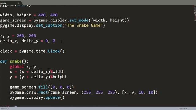 Snake Game in Python Easy Tutorial | PyGame смотреть онлайн