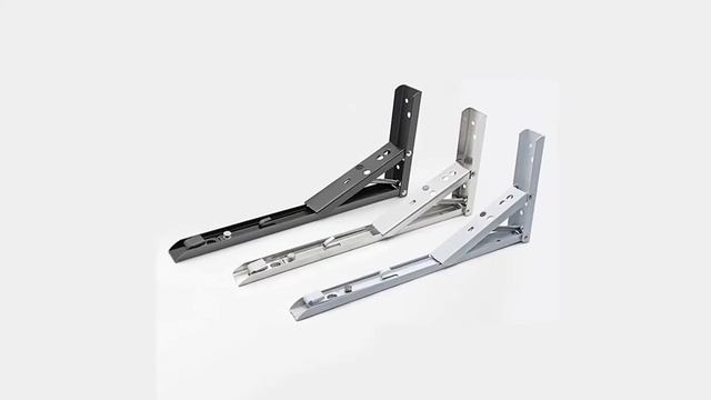 Комплект из 2 предметов, 8-14 дюймов Нержавеющая сталь складной кронштейн, бело-черный смотреть онлайн