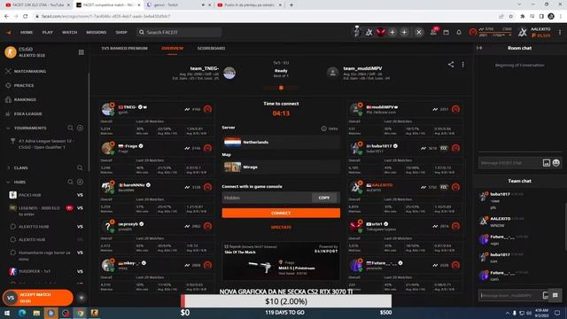 FACEIT 3.9K ELO STAK смотреть онлайн