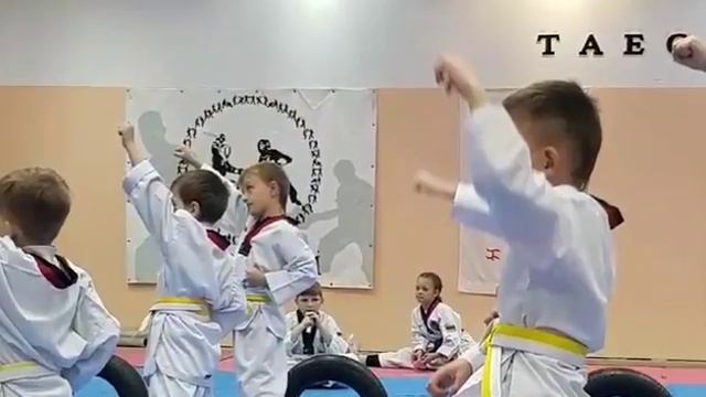Аттестация на желтый пояс. Тхеквондо. смотреть онлайн