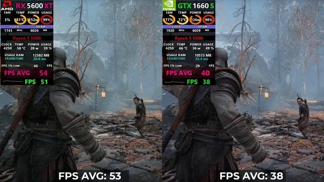 GTX 1660 Super vs RX 5600 XT: Compraraison смотреть онлайн