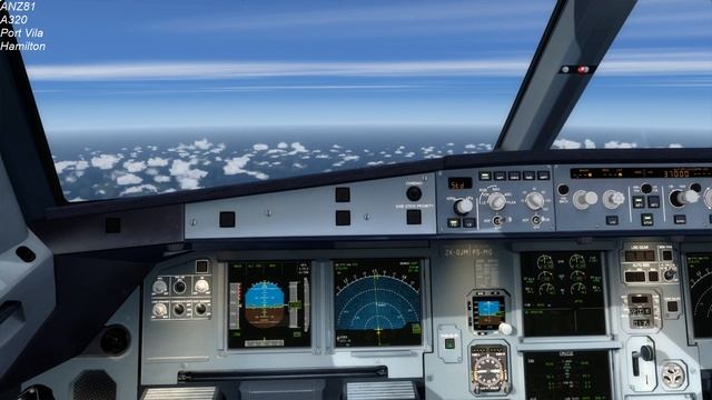 FSlabs A320 Crosses the Ditch on Vatsim. Vanuatu to Hamilton NZ смотреть онлайн