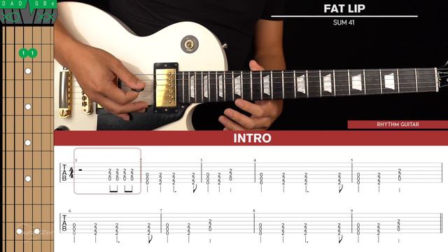 Fat Lip Guitar Cover Sum 41 🎸|Tabs + Chords| смотреть онлайн