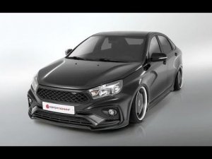 Lada vesta устанавливаем мухобойку и Красим колёса