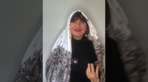 Палантин Перо Жар-птицы. Как просто и красиво завязать палантин на голове.