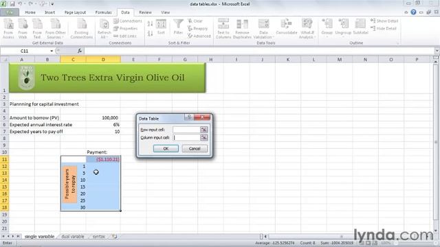 1004 Using data tables in formulas. Excel training tutorial Part 60 смотреть онлайн