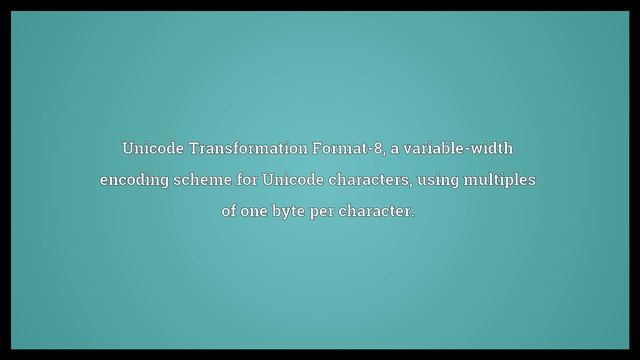 UTF-8 Meaning смотреть онлайн
