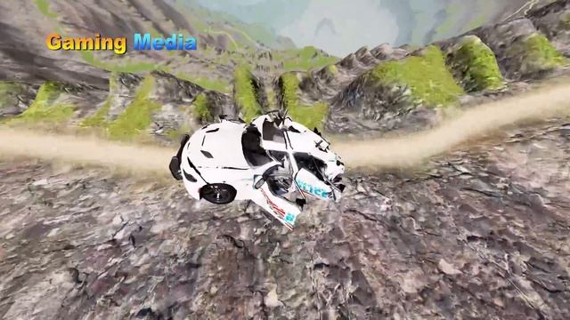 Falling Off a Cliff Simulation - BeamNG Drive Crashes | Gaming Media смотреть онлайн