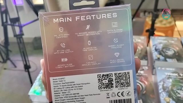 Kospet TANK T2 Smartwatch In Stock || Tech Den || смотреть онлайн