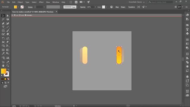 How to make a 2D scroll graphic in Adobe Illustrator смотреть онлайн