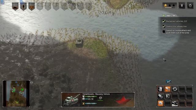 Sudden Strike 4 - Finland Winter Storm - Soviet Campaign - Mission 2 - Battle of Salla - Part 2/2 смотреть онлайн