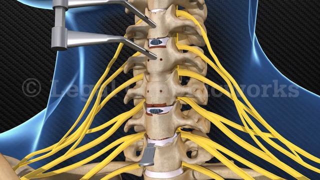 Cervical Fusion Surgery 3D animation C3-4 C5-6 C6-7 смотреть онлайн