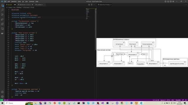 Диаграмма компонентов в PlantUML. Часть 2. Skinparam