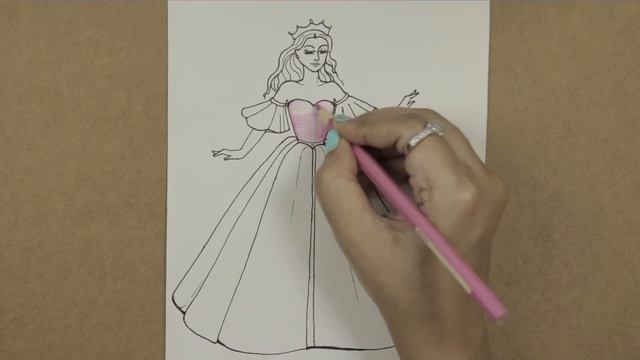 How to draw a girl with beautiful dress | تعلم كيف ترسم فستان смотреть онлайн