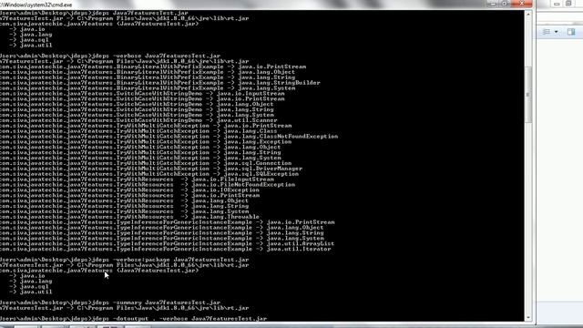 Java class dependency analyzer(jdeps) смотреть онлайн