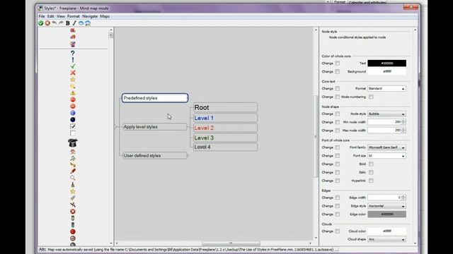 Formatting in Freeplane смотреть онлайн