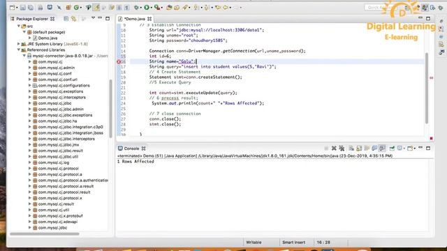 5 JDBC-Add Data In Database | Online Training Download app from below link смотреть онлайн