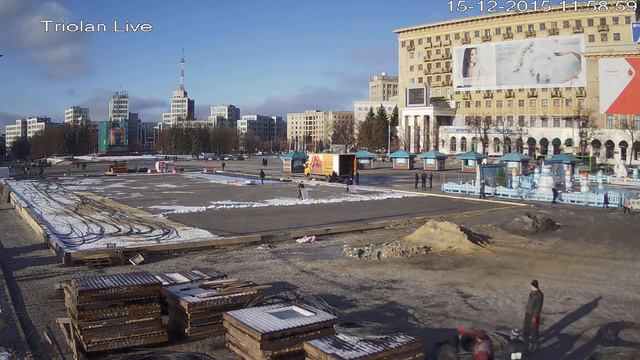 Triolan.Live - Харьков, площадь Свободы (15-12-2015) смотреть онлайн