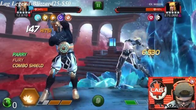 Lags Jr Labyrinth of Legends Easy Path! Reviveless Challenge! Live! - Marvel Contest of Champions смотреть онлайн