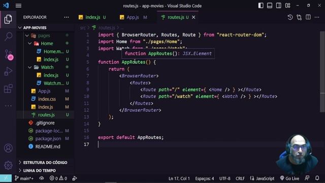 Curso de React JS Aula 08 Criar Rotas e Páginas, React Router DOM смотреть онлайн