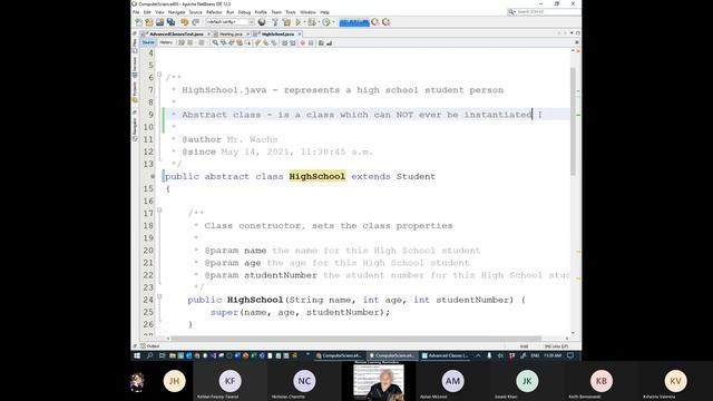 Computer Science 40S - Online class (May 20 2021) смотреть онлайн